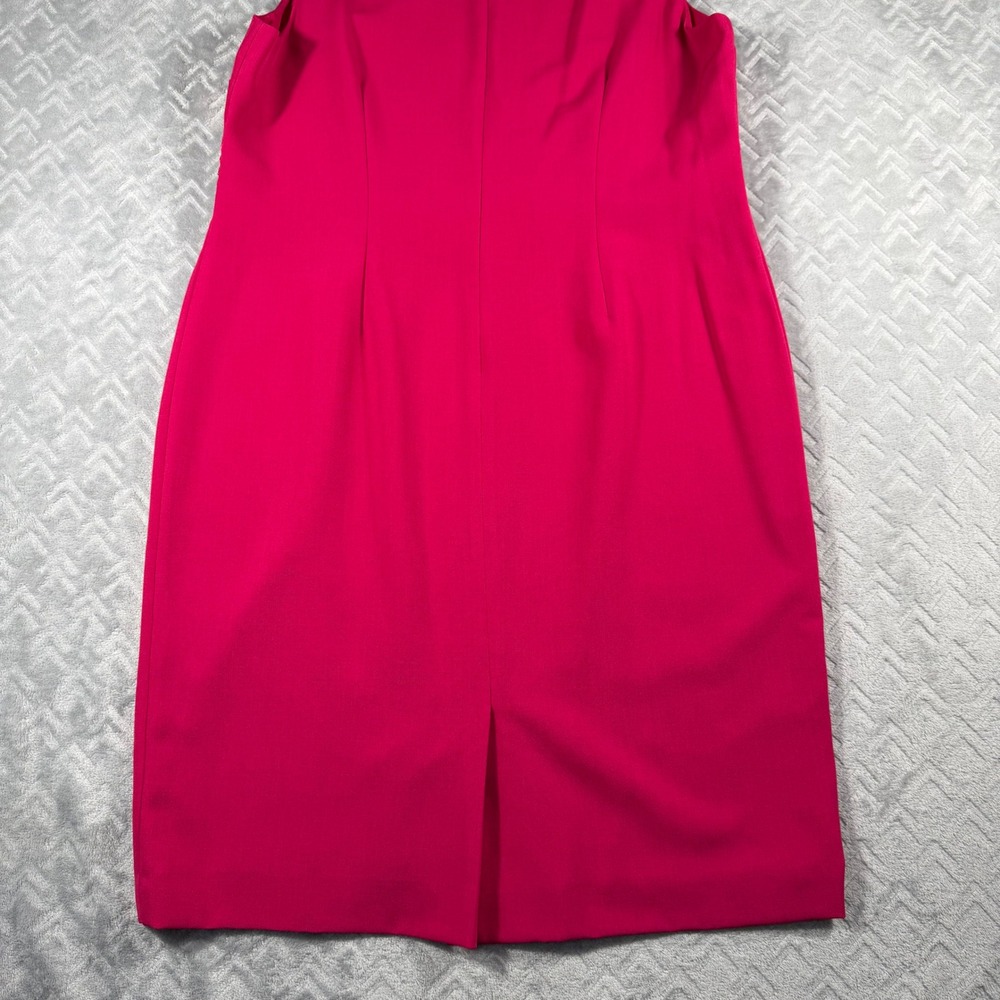Kasper Sheath Dress Women's 18 20 Pink Sleeveless Ribbon Waist Career *READ - Picture 3 of 7